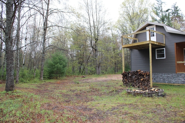 186 S Gerber Rd, Mio, MI 48647 - view of yard featuring a balcony
