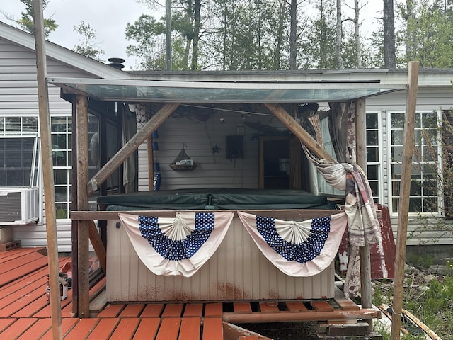 3469 Long Rapids Rd, Alpena, MI 49707 - view of wooden deck