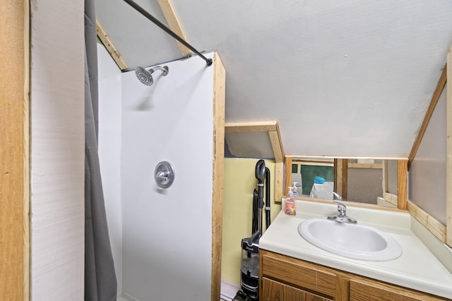202 E 3rd St, Gaylord, MI 49735 - full bathroom with vanity and a shower