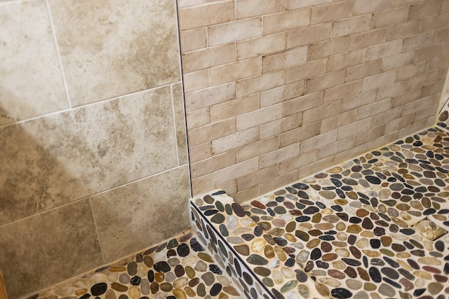 14250 Chippewa Trl, Johannesburg, MI 49751 - bathroom view of a tile shower