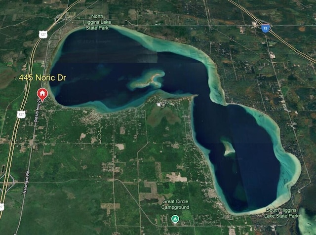 445 Noric Dr, Roscommon, MI 48653 - aerial view of property's location
