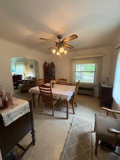 18598 Henry St, Melvindale, MI 48122 - dining room featuring ceiling fan