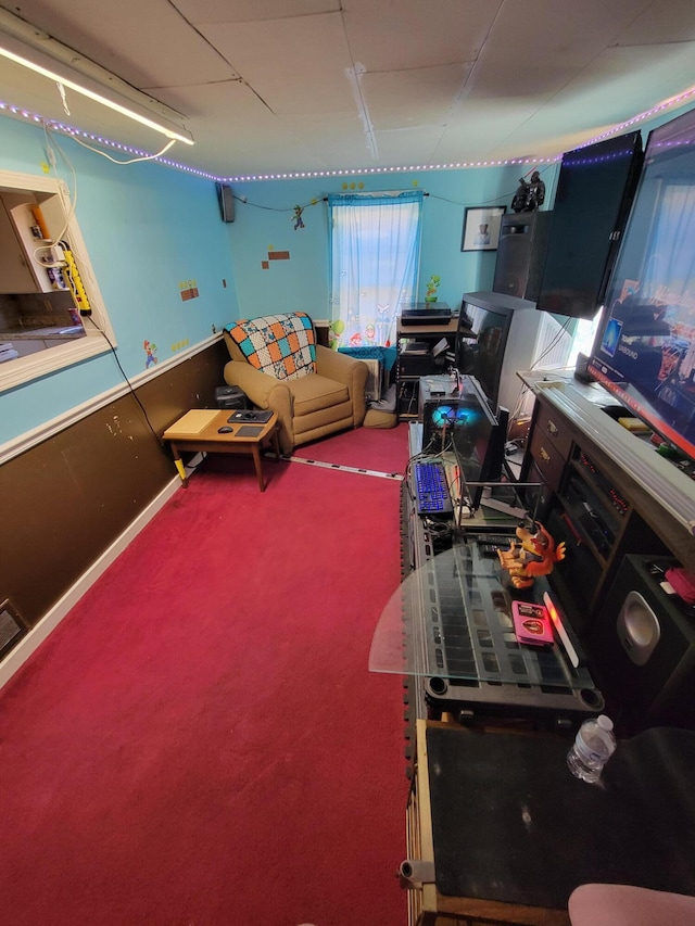 615 W Lake St, Alpena, MI 49707 - view of carpeted living area