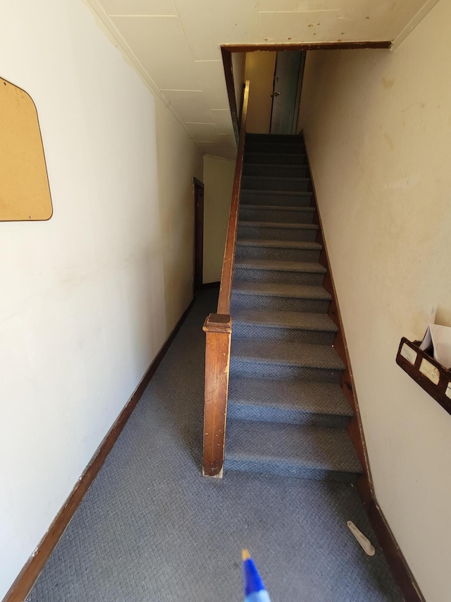 615 W Lake St, Alpena, MI 49707 - stairs featuring carpet
