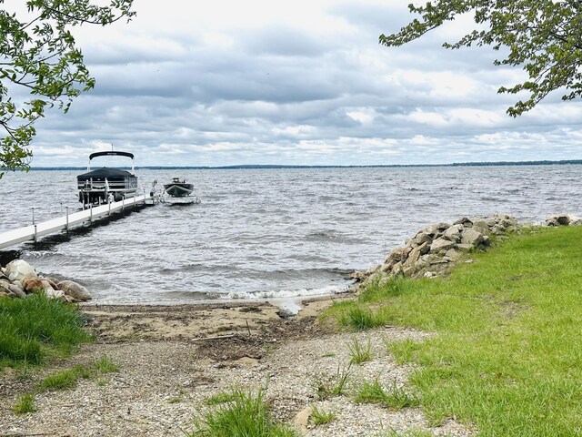 205 Beechwood Ave, Houghton Lake, MI 48629 - dock featuring a water view