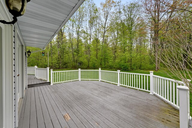 4285 Tower Hill Rd, Houghton Lake, MI 48629 - view of deck