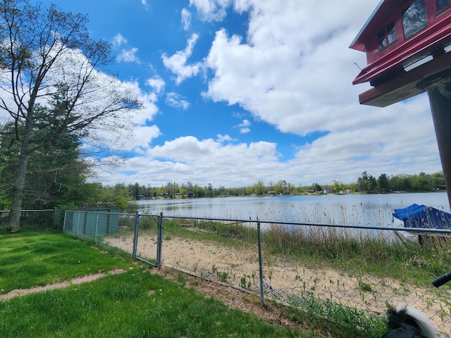 7305 Chain Lake Dr, South Branch, MI 48761 - view of yard with a water view