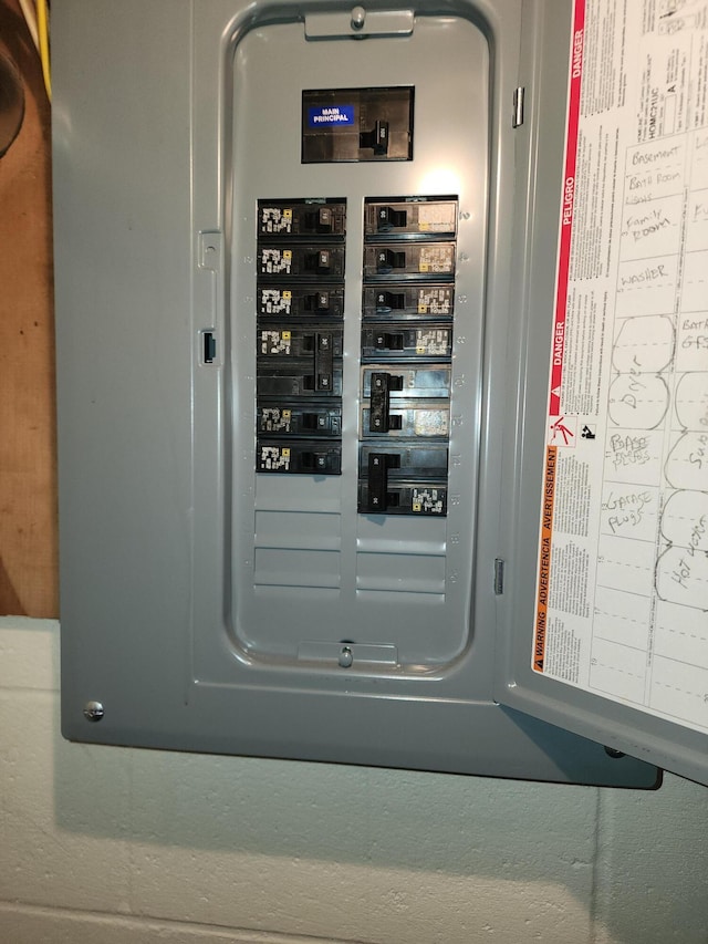 7305 Chain Lake Dr, South Branch, MI 48761 - utility room with electric panel