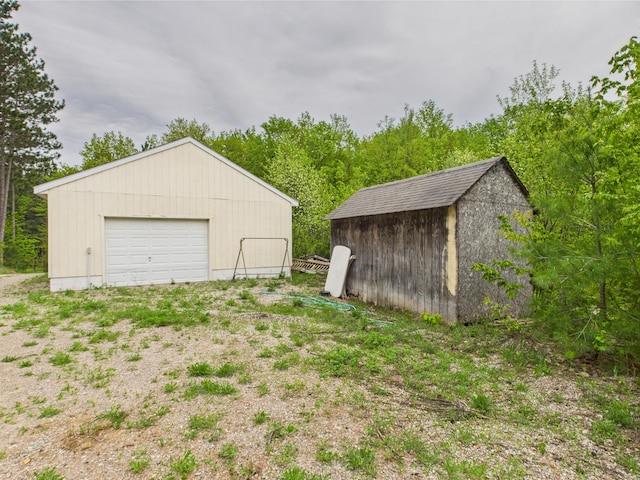 730 SE Cool Rd, Kalkaska, MI 49646 - view of detached garage