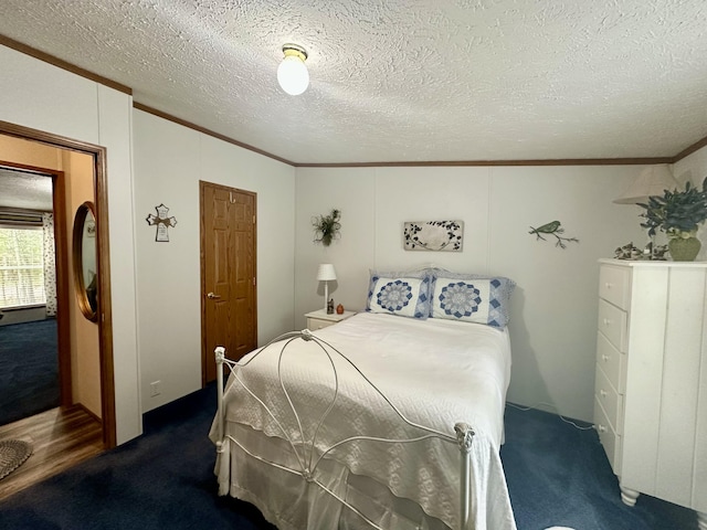10162 Regimental Way, Grayling, MI 49738 - carpeted bedroom featuring ornamental molding