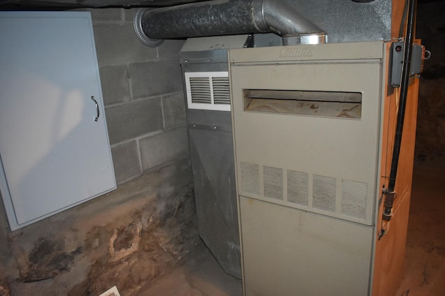 1131 Emmet St, Petoskey, MI 49770 - utility room with heating unit