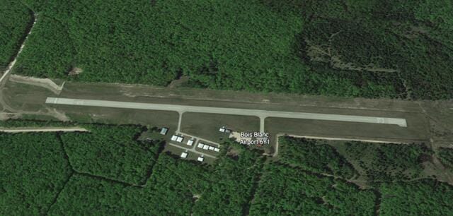 3199 S Lake Shore Dr, Bois Blanc, MI 49775 - aerial overview of property's location