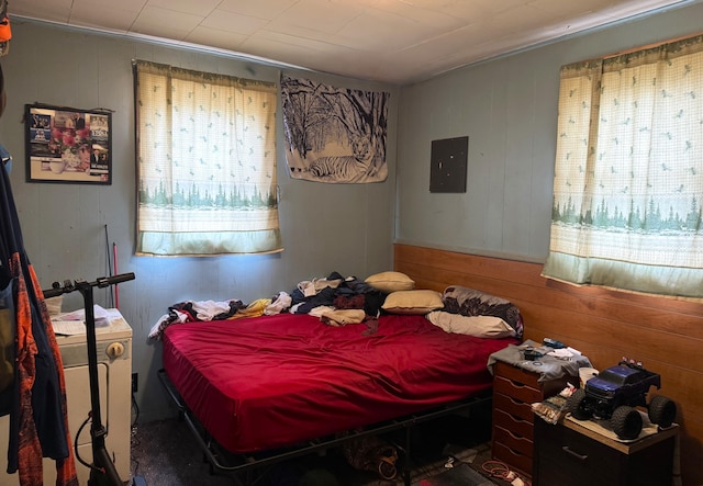 212 Scott St, Grayling, MI 49738 - bedroom with electric panel and ornamental molding