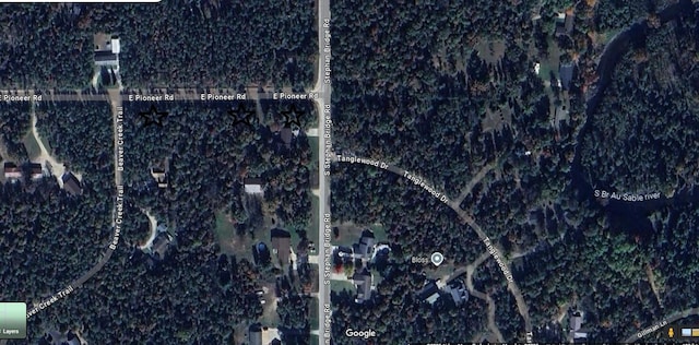 11030 S Stephan Bridge Rd, Roscommon, MI 48653 - aerial view of property's location