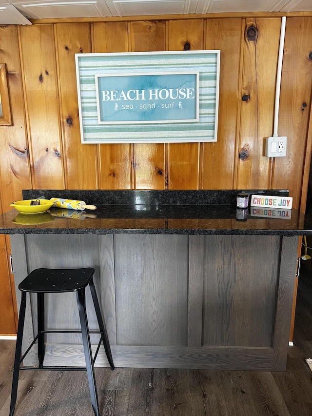 1828 Higgins, Saint Helen, MI 48656 - detailed view of wood finished floors and wood walls