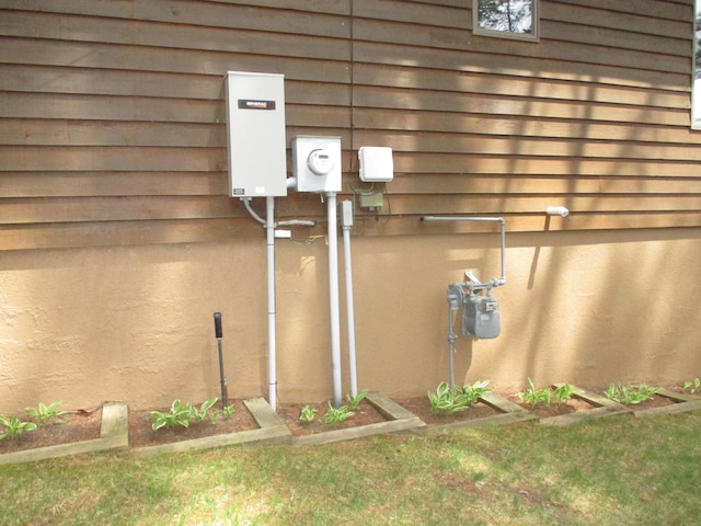 5622 Vacationland Dr, Lewiston, MI 49756 - exterior view of electric meter