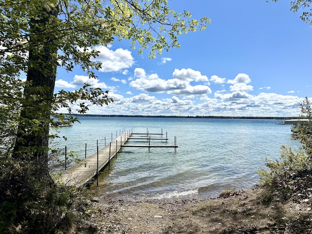 240 Monroe Blvd, Roscommon, MI 48653 - dock area featuring a water view