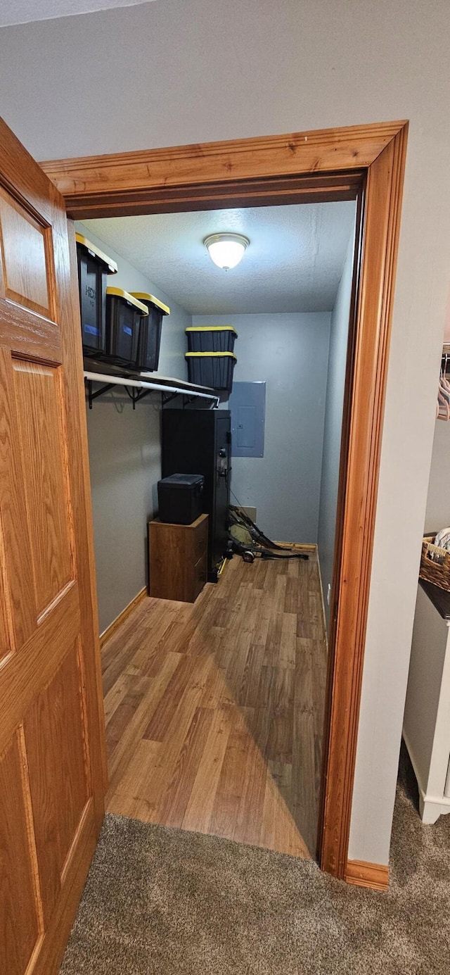2460 Hamilton Rd, Alpena, MI 49707 - hallway with wood finished floors and baseboards