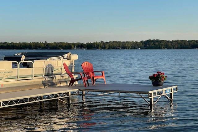 10924 E Grand Lake Rd, Presque Isle, MI 49777 - dock area featuring a water view