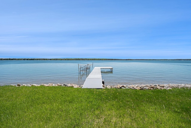 10924 E Grand Lake Rd, Presque Isle, MI 49777 - dock with a water view