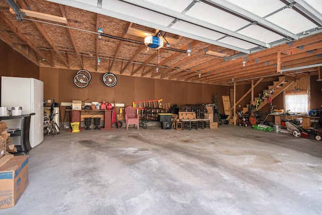 10924 E Grand Lake Rd, Presque Isle, MI 49777 - garage with a garage door opener
