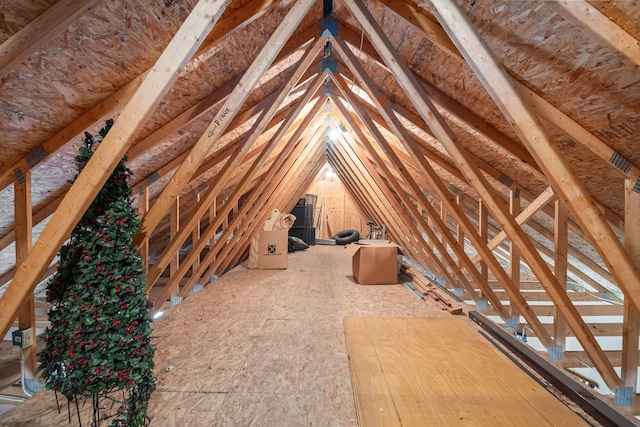 10924 E Grand Lake Rd, Presque Isle, MI 49777 - view of unfinished attic