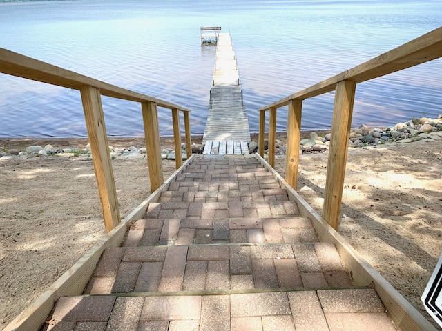 132 16th St, Prudenville, MI 48651 - dock area featuring a water view