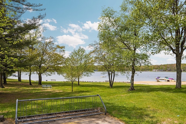 6192 Wilderness Dr, Mancelona, MI 49659 - view of property's community with a water view and a yard