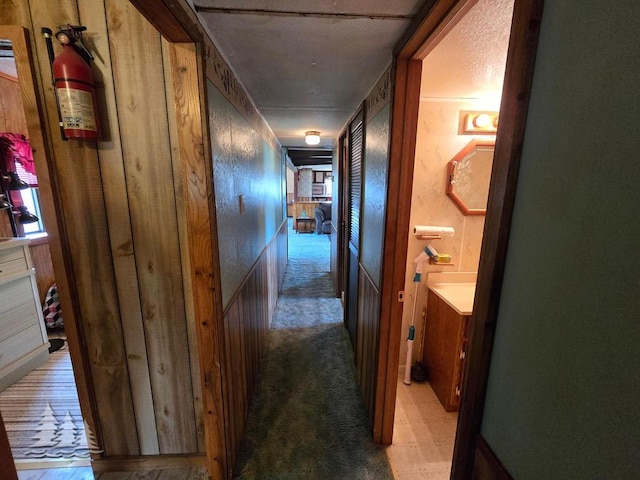 3557 Penn Rd, Lewiston, MI 49756 - hall with carpet floors