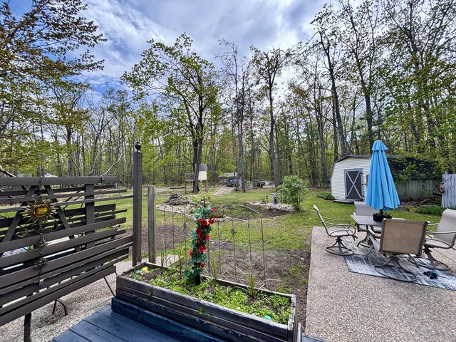 3334 Pleasant View Dr, Lewiston, MI 49756 - view of yard with a garden and a patio area