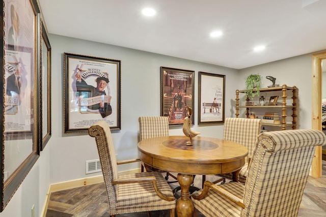 5997 Prospect St, Indian River, MI 49749 - dining room featuring baseboards, recessed lighting, and wood finished floors