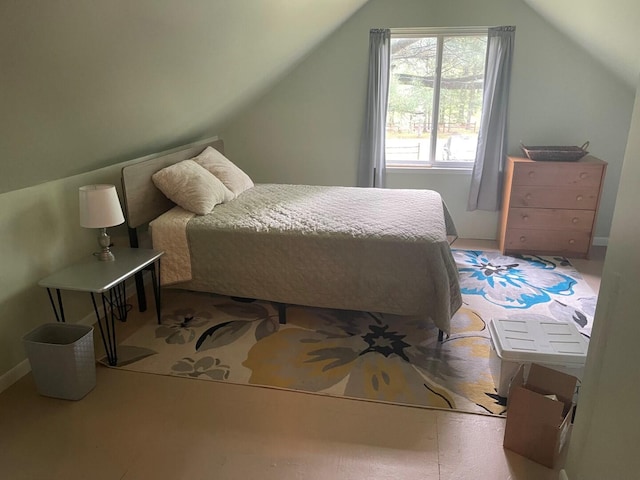 117 Swift Deer Trl, Prudenville, MI 48651 - bedroom featuring lofted ceiling