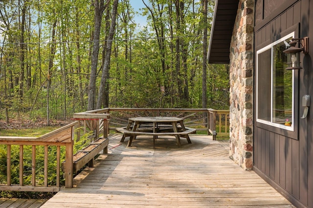 2040 Mary Anne Dr, Lewiston, MI 49756 - view of wooden terrace