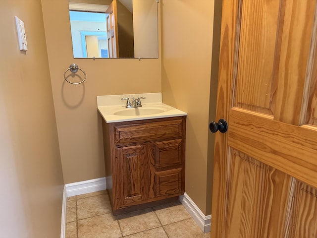 13551 US-23, Cheboygan, MI 49721 - bathroom with vanity and tile patterned floors