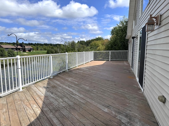 1537 Tecumseh Rd, Cheboygan, MI 49721 - view of wooden terrace