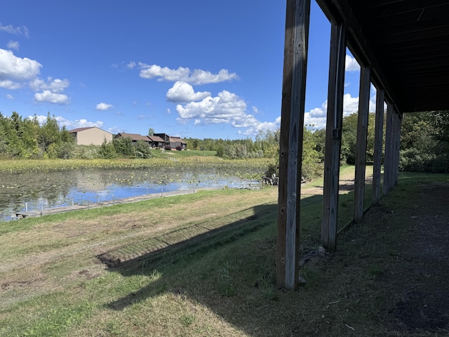 1537 Tecumseh Rd, Cheboygan, MI 49721 - view of grassy yard featuring a water view