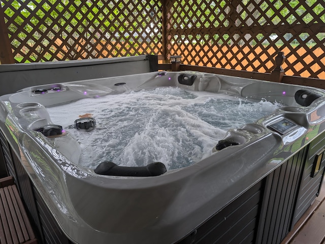 101 Island View Dr, Alpena, MI 49707 - exterior view of a hot tub