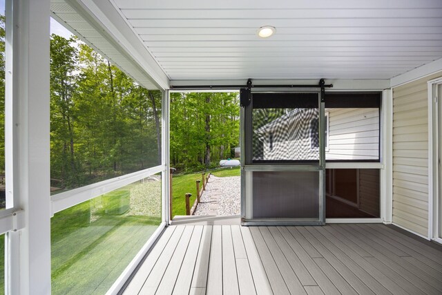 2510 Primrose Rd, Elmira, MI 49730 - view of unfurnished sunroom