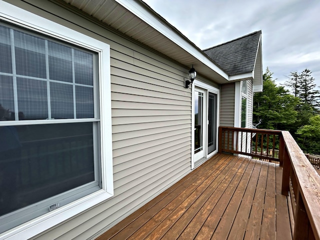 N1746 Smith Rd, Saint Ignace, MI 49781 - view of wooden terrace