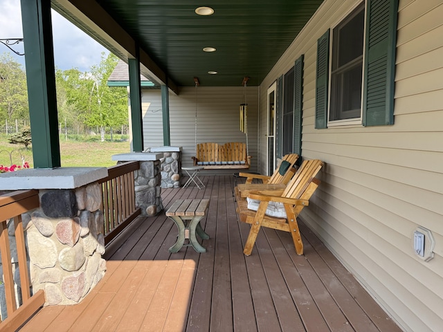 1058 Marlas Way, Cheboygan, MI 49721 - view of wooden porch