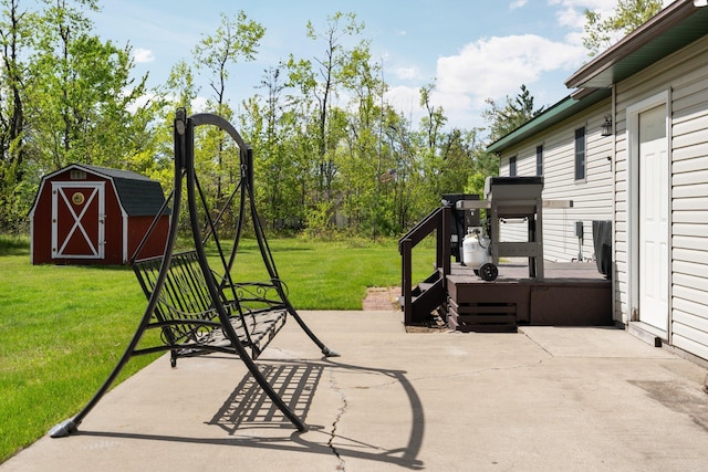 5918 Neumann Rd, Lewiston, MI 49756 - view of patio / terrace with a wooden deck