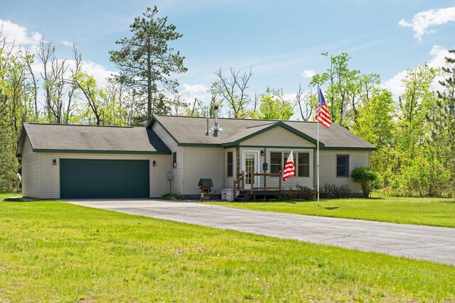 5918 Neumann Rd, Lewiston, MI 49756 - single story home featuring driveway, an attached garage, and a front yard