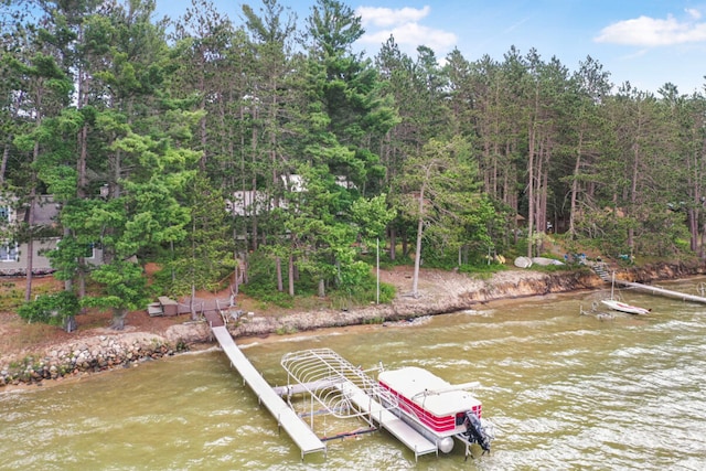 117 Timber Trl, Roscommon, MI 48653 - dock area featuring a water view