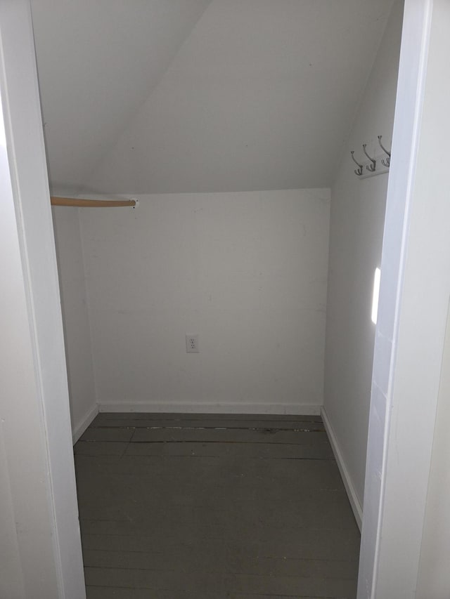 208 S S D St, Cheboygan, MI 49721 - bonus room with baseboards and vaulted ceiling