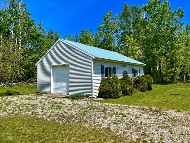 1745 Mullett Lake Woods Rd, Cheboygan, MI 49721 - view of detached garage