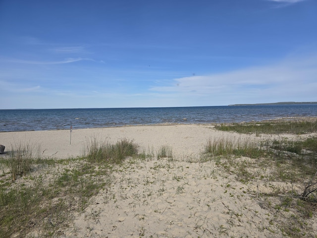 106 Hazel St, Saint Ignace, MI 49781 - water view featuring local beach