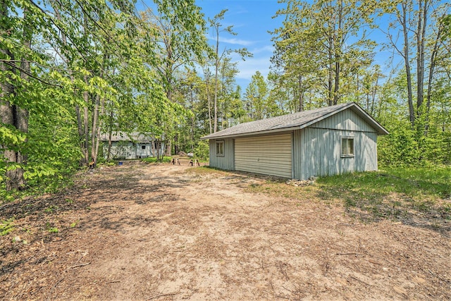 2080 Tomahawk Trl, Gaylord, MI 49735 - view of yard featuring an outdoor structure