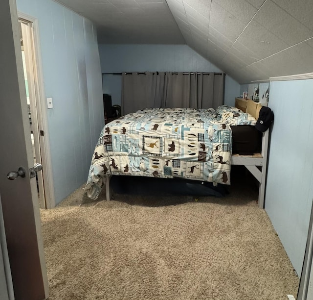 3134 Kneeland St, Lewiston, MI 49756 - bedroom featuring carpet floors and lofted ceiling