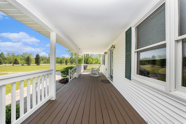 10702 Southwood Dr, Mancelona, MI 49659 - view of wooden porch