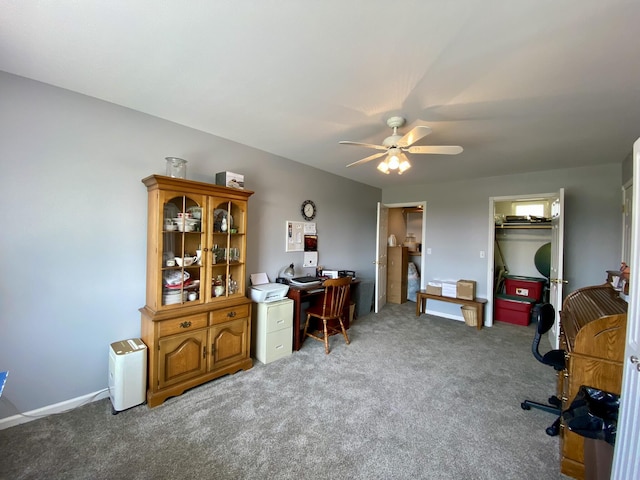 2476 W Branch Dr, West Branch, MI 48661 - office space with carpet flooring and ceiling fan